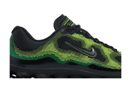 Nike Air Liquid Max Black Green Apple alacsony szárú sneaker – termékfotó, oldalnézet