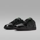 Jordan 1 Low SE Black Croc Scream Green (Women's) női alacsony szárú utcai sneaker fekete zöld