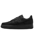 Nike Air Force 1 Low Valentine's Day Triple Black (2026) (Women's) alacsony szárú sneaker – termékfotó, oldalnézet