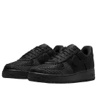 Nike Air Force 1 Low Valentine's Day Triple Black (2026) (Women's) alacsony szárú sneaker – termékfotó, oldalnézet