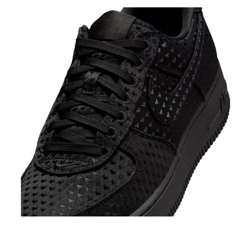 Nike Air Force 1 Low Valentine's Day Triple Black (2026) (Women's) alacsony szárú sneaker – termékfotó, oldalnézet