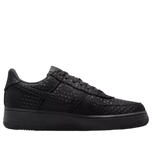 Nike Air Force 1 Low Valentine's Day Triple Black (2026) (Women's) alacsony szárú sneaker – termékfotó, oldalnézet