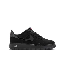 Nike Air Force 1 Low Black Smoke Grey (GS) alacsony szárú sneaker – termékfotó, oldalnézet