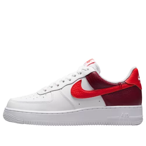 Nike Air Force 1 Low '07 White Light Crimson Gold Charm Bracelet (Women's) alacsony szárú sneaker – termékfotó, oldalnézet