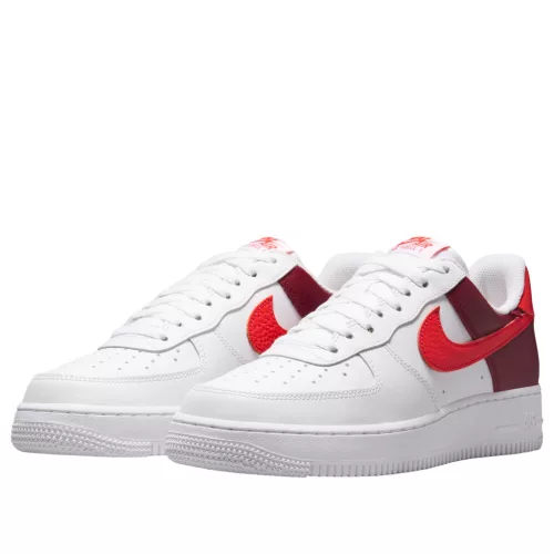 Nike Air Force 1 Low '07 White Light Crimson Gold Charm Bracelet (Women's) alacsony szárú sneaker – termékfotó, oldalnézet