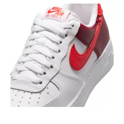 Nike Air Force 1 Low '07 White Light Crimson Gold Charm Bracelet (Women's) alacsony szárú sneaker – termékfotó, oldalnézet