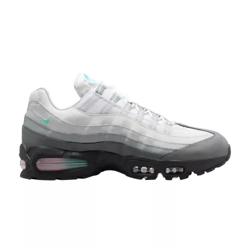 Nike Air Max 95 'Big Bubble - White Hyper Turquoise' alacsony szárú sneaker – termékfotó, oldalnézet