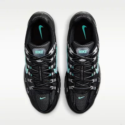 Nike P-6000 Black Hyper Turquoise Cool Grey alacsony szárú sneaker – termékfotó, oldalnézet