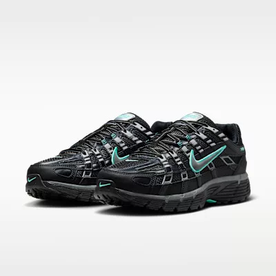 Nike P-6000 Black Hyper Turquoise Cool Grey alacsony szárú sneaker – termékfotó, oldalnézet