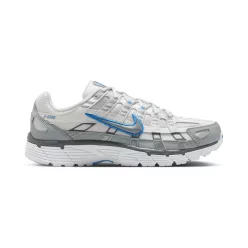 Nike P-6000 White Metallic Silver Blue alacsony szárú sneaker – termékfotó, oldalnézet