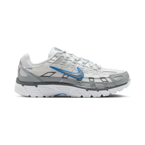 Nike P-6000 White Metallic Silver Blue alacsony szárú sneaker – termékfotó, oldalnézet