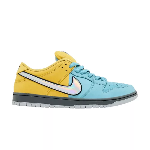 Nike SB Dunk Low Pro Muni Lightning Denim Turquoise alacsony szárú sneaker – termékfotó, oldalnézet