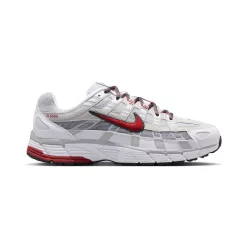 Nike P-6000 White Platinum Red alacsony szárú sneaker – termékfotó, oldalnézet