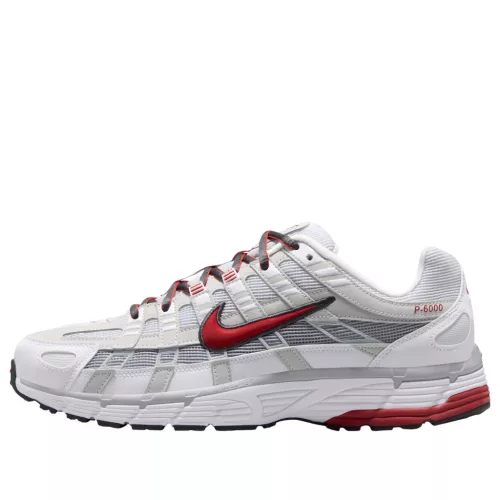 Nike P-6000 White Platinum Red alacsony szárú sneaker – termékfotó, oldalnézet