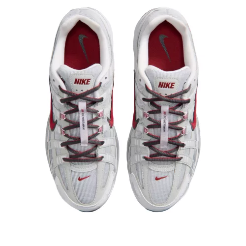 Nike P-6000 White Platinum Red alacsony szárú sneaker – termékfotó, oldalnézet