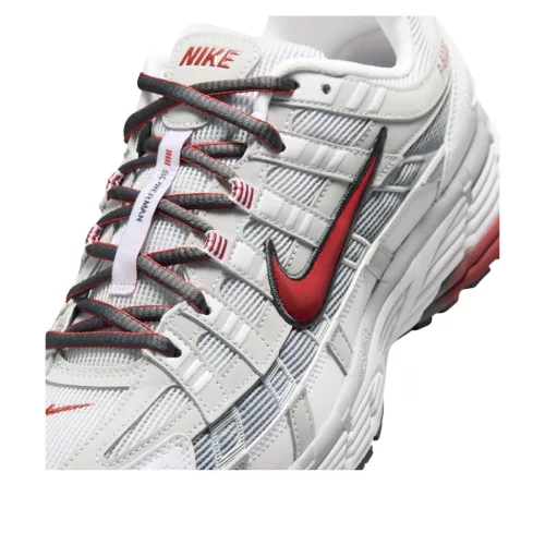 Nike P-6000 White Platinum Red alacsony szárú sneaker – termékfotó, oldalnézet