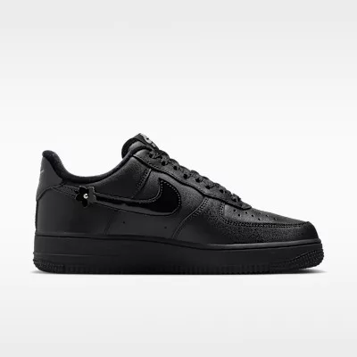 Nike Air Force 1 Low '07 Florette Black Off-Noir (Women's) női alacsony szárú utcai sneaker fekete