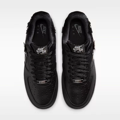 Nike Air Force 1 Low '07 Florette Black Off-Noir (Women's) női alacsony szárú utcai sneaker fekete