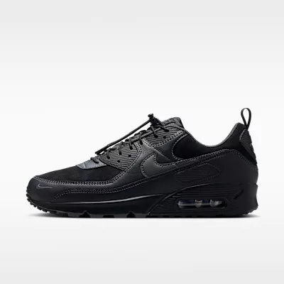 Nike Air Max 90 Black Iron Grey alacsony szárú sneaker – termékfotó, oldalnézet