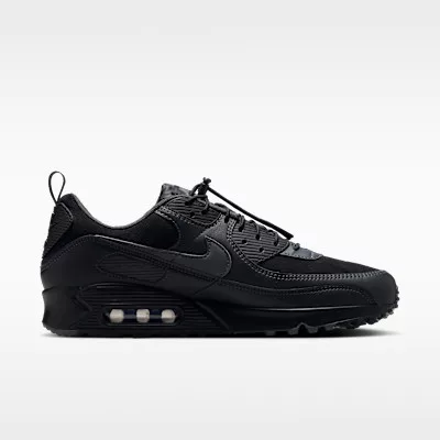 Nike Air Max 90 Black Iron Grey alacsony szárú sneaker – termékfotó, oldalnézet