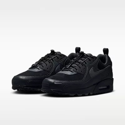Nike Air Max 90 Black Iron Grey alacsony szárú sneaker – termékfotó, oldalnézet