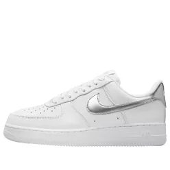 Nike Air Force 1 '07 SE White Metallic Silver alacsony szárú sneaker – termékfotó, oldalnézet