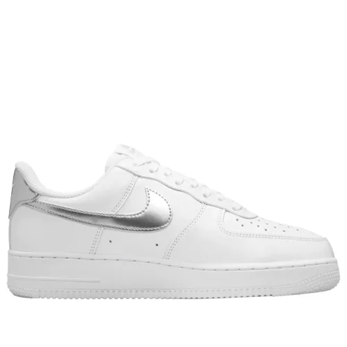 Nike Air Force 1 '07 SE White Metallic Silver alacsony szárú sneaker – termékfotó, oldalnézet