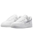 Nike Air Force 1 '07 SE White Metallic Silver alacsony szárú sneaker – termékfotó, oldalnézet