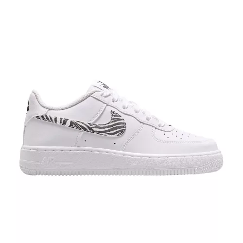 Nike Air Force 1 'GS 'Zebra Swoosh' alacsony szárú sneaker – termékfotó, oldalnézet