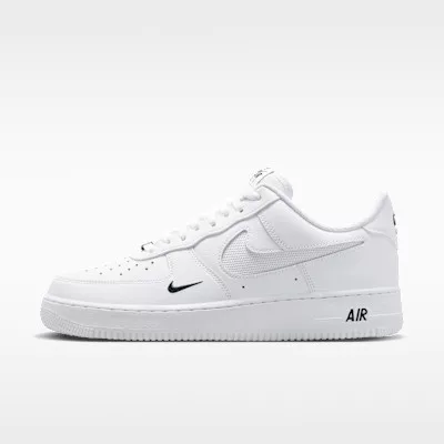 Nike Air Force 1 '07 LV8 White Black Reflect Silver férfi alacsony szárú utcai sneaker fehér fekete ezüst
