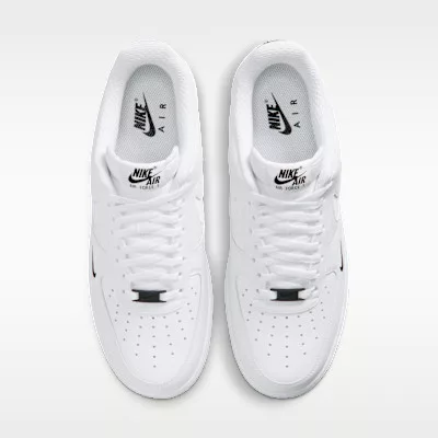 Nike Air Force 1 '07 LV8 White Black Reflect Silver férfi alacsony szárú utcai sneaker fehér fekete ezüst