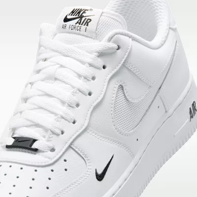 Nike Air Force 1 '07 LV8 White Black Reflect Silver férfi alacsony szárú utcai sneaker fehér fekete ezüst