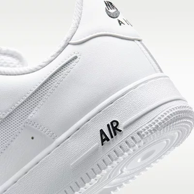 Nike Air Force 1 '07 LV8 White Black Reflect Silver férfi alacsony szárú utcai sneaker fehér fekete ezüst