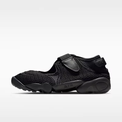 Nike Air Rift Mesh Black (Women's) alacsony szárú sneaker – termékfotó, oldalnézet
