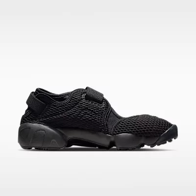 Nike Air Rift Mesh Black (Women's) alacsony szárú sneaker – termékfotó, oldalnézet