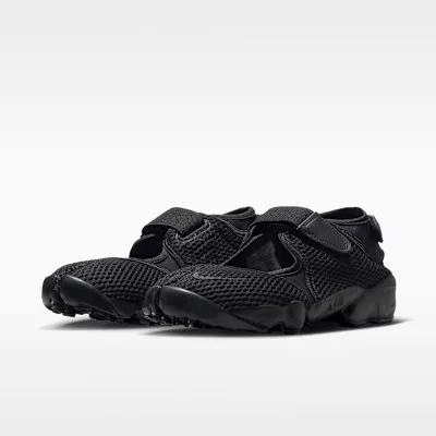 Nike Air Rift Mesh Black (Women's) alacsony szárú sneaker – termékfotó, oldalnézet