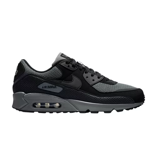 Nike Air Max 90 'Black Iron Grey' alacsony szárú sneaker – termékfotó, oldalnézet