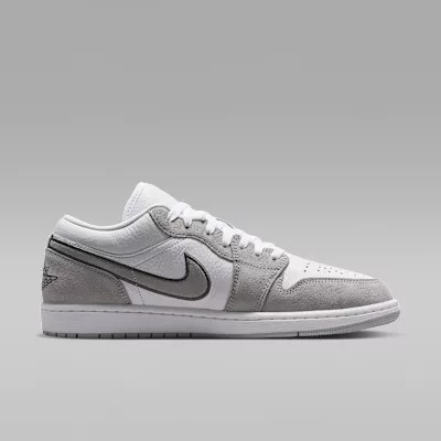 Nike Jordan 1 Low White Iron Grey férfi alacsony szárú utcai sneaker fehér szürke