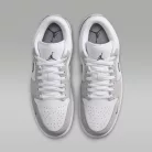 Nike Jordan 1 Low White Iron Grey férfi alacsony szárú utcai sneaker fehér szürke
