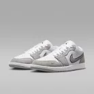 Nike Jordan 1 Low White Iron Grey férfi alacsony szárú utcai sneaker fehér szürke