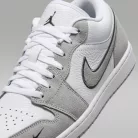 Nike Jordan 1 Low White Iron Grey férfi alacsony szárú utcai sneaker fehér szürke