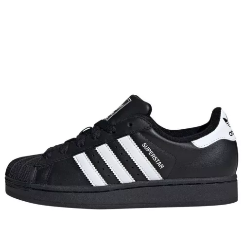 adidas Superstar II Black White (GS) alacsony szárú sneaker – termékfotó, oldalnézet
