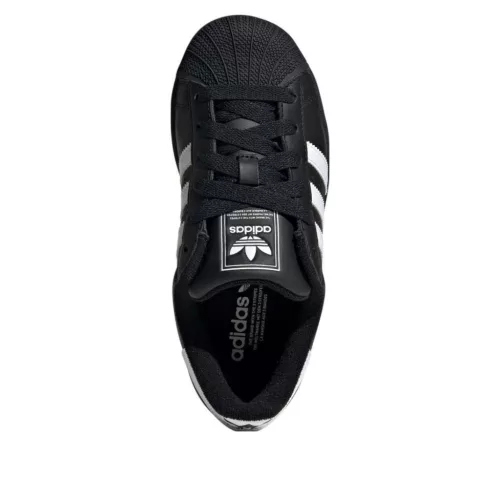 adidas Superstar II Black White (GS) alacsony szárú sneaker – termékfotó, oldalnézet