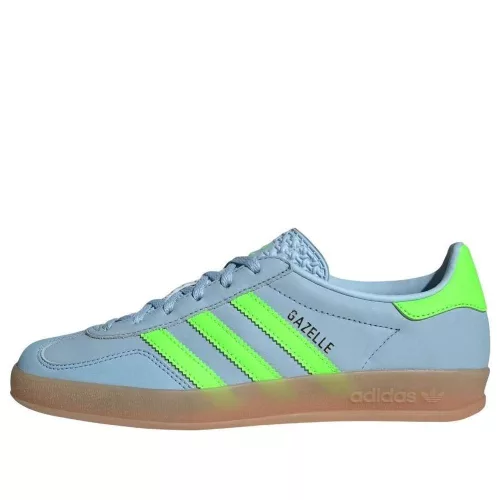 adidas Gazelle Indoor Clear Sky Solar Green (Women's) alacsony szárú sneaker – termékfotó, oldalnézet