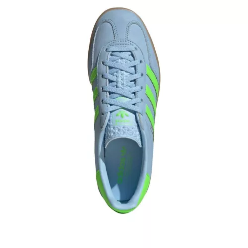 adidas Gazelle Indoor Clear Sky Solar Green (Women's) alacsony szárú sneaker – termékfotó, oldalnézet