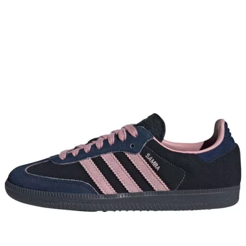 adidas Samba OG Black Wonder Mauve Indigo (Women's) alacsony szárú sneaker – termékfotó, oldalnézet