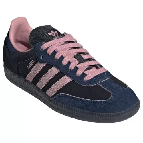 adidas Samba OG Black Wonder Mauve Indigo (Women's) alacsony szárú sneaker – termékfotó, oldalnézet