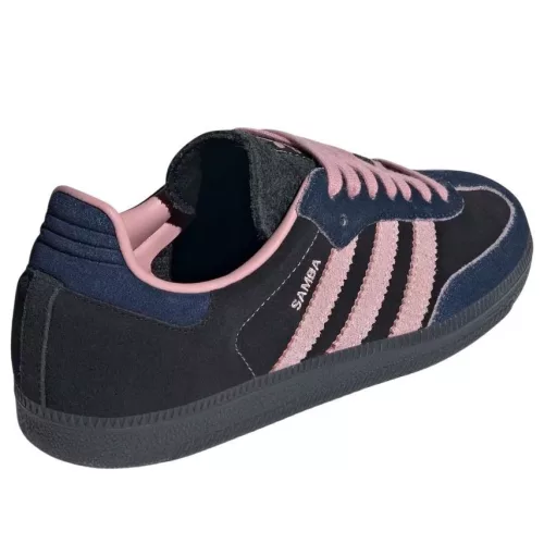 adidas Samba OG Black Wonder Mauve Indigo (Women's) alacsony szárú sneaker – termékfotó, oldalnézet