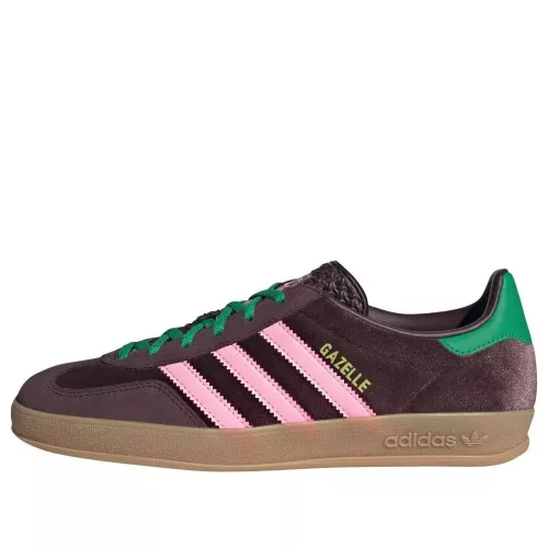 adidas Gazelle Indoor Brown Velvet (Women's) alacsony szárú sneaker – termékfotó, oldalnézet