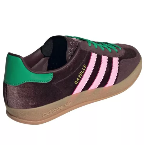 adidas Gazelle Indoor Brown Velvet (Women's) alacsony szárú sneaker – termékfotó, oldalnézet